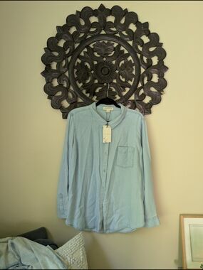 Light Blue Button-Up Shirt